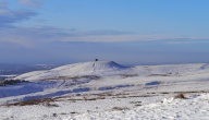 Lovely winter conditions on my local fell, Rivington Pike, West Pennine Moors, Lancashire, UK